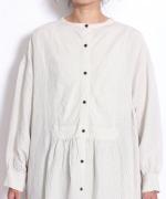 【PICK UP ITEM！】リネンレーヨンストライプ　シャツワンピース