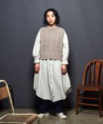 【PICK UP ITEM！】リネンレーヨンストライプ　シャツワンピース