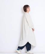 【PICK UP ITEM！】リネンレーヨンストライプ　シャツワンピース