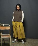 リネントップヤーンキャンバス　スカート