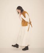 ロイヤルリネン　2wayティアードワンピース