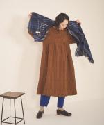 ウールチェック　ストール