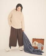 ジャーマンダック　8分丈タックパンツ