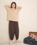 ジャーマンダック　8分丈タックパンツ