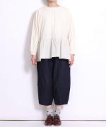 ふわふわドットフロッキー　ロングプルオーバー