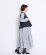 トップヴィンテージフラノウール　後ろあきベスト