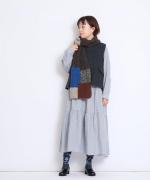 トップヴィンテージフラノウール　後ろあきベスト