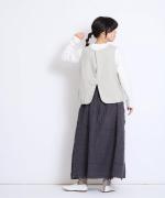 トップヴィンテージフラノウール　後ろあきベスト
