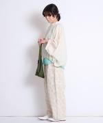 ふわふわローン　ギャザードルマンブラウス
