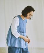 インディゴ刺し子　2wayベスト