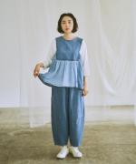インディゴ刺し子　2wayベスト