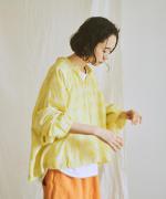 【ラストワン！】水彩プリントコットンシルク　プルオーバー