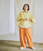 【ラストワン！】水彩プリントコットンシルク　プルオーバー