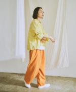 【ラストワン！】水彩プリントコットンシルク　プルオーバー