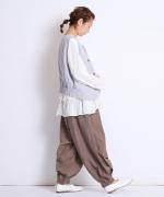 とろーりコットンリネン　バルーンパンツ