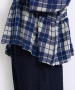 ビッグチェック　ワイドプルオーバー