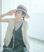 【ラストワン！】リネンヘンプ×パナマメッシュ　2wayベスト