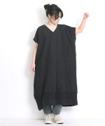 リネンヘンプ×パナマメッシュ　ワンピース