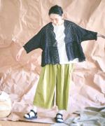 コットンボイルカットワーク　ブラウス