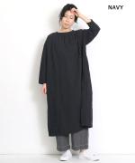 コットンリネンボイルダブルワッシャー　2wayワンピース