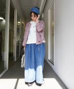 フレンチリネンキャンバス2WAYブラウス
