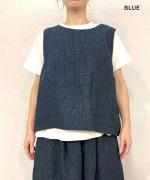 リネングレンチェック　2WAYベスト