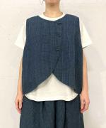 リネングレンチェック　2WAYベスト