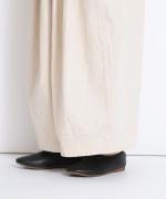 コットンリネンデニム　ワイドパンツ