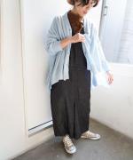 コットンリネンデニム サロペット