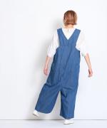 コットンリネンデニム サロペット