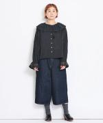 チュールフラワーレース　ブラウス