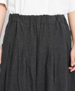 リネンウールキャンバス　ぽってりパンツ