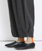 リネンウールキャンバス　ぽってりパンツ