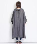 ロイヤルリネン　ボウタイ2wayワンピース