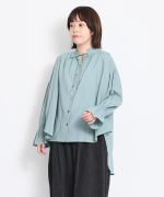 ふわふわローン　フリルロングブラウス