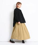 ふわふわローン　フリルロングブラウス