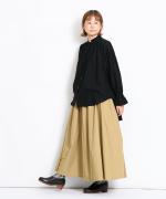 ふわふわローン　フリルロングブラウス