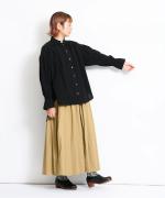 ふわふわローン　フリルロングブラウス
