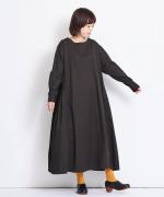 コットンコーマバーバリー　ロングワンピース
