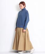 コットンコーマバーバリー　ロングスカート