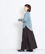 コットンコーマバーバリー　ロングスカート