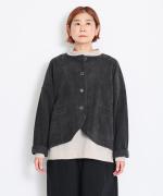 アンティークコーデュロイ　ノーカラージャケット