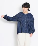 オーガニックライトオンスデニム　ブラウス