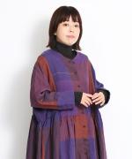 リネンビッグチェック　2wayはおりワンピース