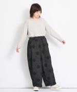 ヘリンボンドットジャガード　パンツ