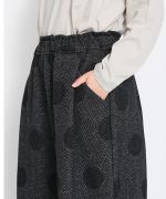 ヘリンボンドットジャガード　パンツ