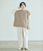 ソリトリネン①　ベスト付きプルオーバー