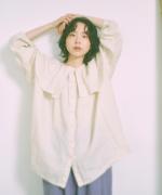 ロイヤルリネン　2wayロングブラウス
