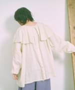 ロイヤルリネン　2wayロングブラウス