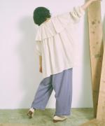 ロイヤルリネン　2wayロングブラウス